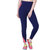 DRAG Navy Blue Polyester Slim Fit Ankle Length Tights for Women