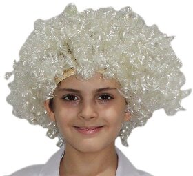 Kaku Fancy Dresses Hair Wig of Malinga/Einstine For Kids School Annual function/Theme Party