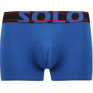                       SOLO Men's Zion Cotton Short Trunk - Royal Blue Color                                              