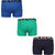 SOLO Men's Zion Cotton Short Trunk - Navy, Green, Royal Blue Color (Pack of 3)