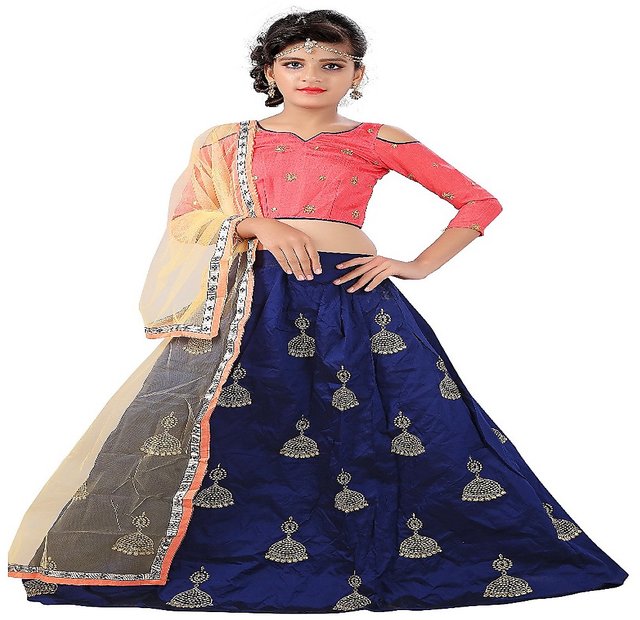 Buy F Plus Fashion Wine Latest Design Kids Girls Party Wear Semi Stitched  Lehenga Choli(Comfortable To 3-15 Years Girls) Online @ ₹669 from ShopClues
