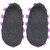 Neska Moda Soft Cotton Girl Purple Bootie Cum Indoor Slipper For 2 To 4 Years BT353