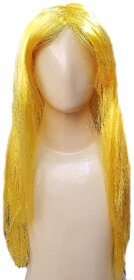 Kaku Fancy dress Girls Yellow Color Hair Wig For Kids Festival/Annual function/Theme Party/Competition