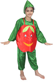 Kaku Fancy Dresses Apple Fruits Costume For Kids School Annual function/Theme Party/Competition/Stage Shows Dress