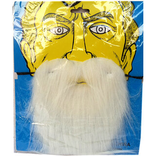 kaku fancy dresses Beard In White Color School Annual function/Theme Party/Competition/Stage Shows/Birthday Party Dress kaku fancy dresses Beard In White Color School Annual function/Theme Party/Competition/Stage Shows/Birthday Party Dress