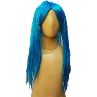 Kaku Fancy Dresses Girl Firozi Color Hair Wig For Kids Festival/Annual function/Theme Party