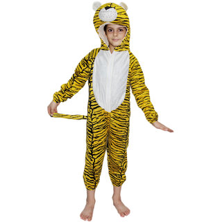                       Kaku Fancy Dresses Tiger Wild Animal Costume For Kids Annual function/Theme Party/Competition/Stage Shows/Birthday Party                                              