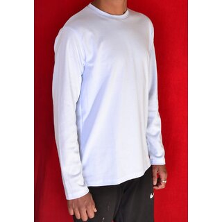                       Feather point Full Sleeve T Shirts (Light Blue) Size (S)                                              