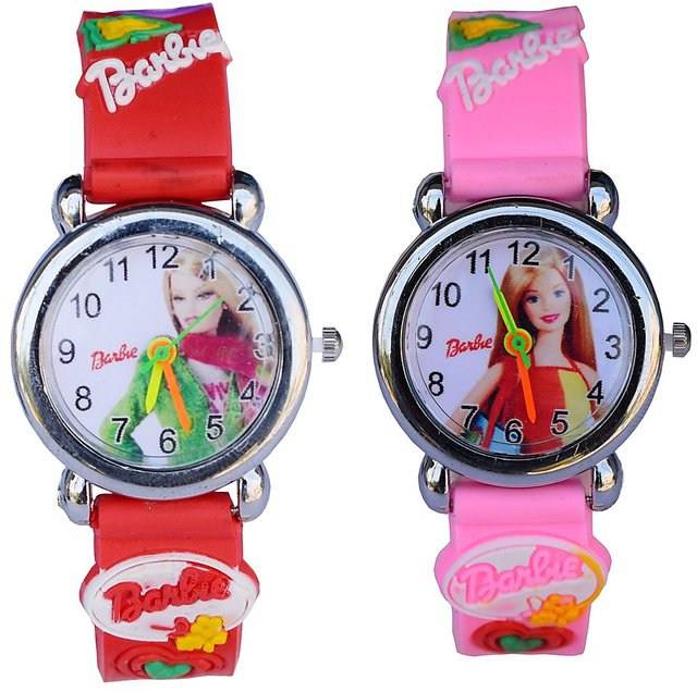 Round Rubber Barbie Doll Kids Watch, For Personal Use at Rs 50/piece in  Delhi