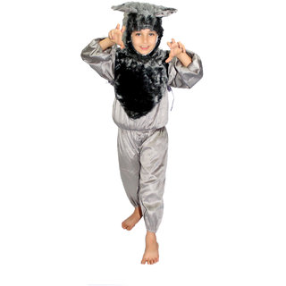 Kaku Fancy Dresses Wolf Wild Animal Costume For Kids School Annual Function