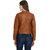 Raabta World Italian Broown Faux Leather Jackets for Women