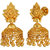Goldnera Gold Plated  Gold Jhumkis For Women