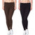 Lili Ultra Super Soft 220 GSM Stretch Bio Wash Ankle Length Leggings Regular Sizes 20 Plus Solid Colors Pack of 2