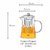 Octavius Pyramid Shape Borosilicate Glass Teapot with Heat Resistant Stainless Steel Infuser and Lid 500ml