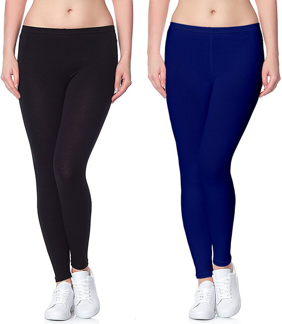 Buy Lili Ultra Super Soft 220 GSM Stretch Bio Wash Churidar Leggings  Regular Sizes 20 Plus Solid Colors Online at Low Prices in India 