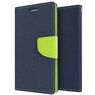 Mercury Goospery Fancy Diary Wallet Flip Case Cover for LeEco Le 1s - Blue/Green