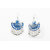 Skycandle Ethnic Oxidised Afghani Earrings For Women Blue Traditional Jewellery