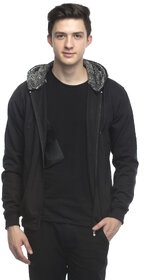 Lambency Men's Black Hooded Sweatshirt