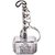 Charismacart Thor Hammer Bronze Premium Metal Key Chain (Silver) Key Chain