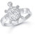 Sukai Jewels Money Tortosie Rhodium Plated Alloy Brass Cubic Zirconia Fing 