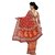 Nirosaa Red Weightless Georgette Digital Print Designer Saree With Unstitched Blouse Piece
