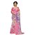 Nirosaa Multicolor Weightless Georgette Digital Floral Print Designer Saree With Unstitched Blouse Piece