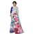 Nirosaa Blue Weightless Georgette Digital Floral Print Designer Saree With Unstitched Blouse Piece