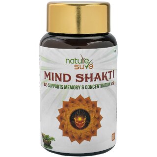 Nature Sure Mind Shakti Tablets with Natural Herbs  1 Pack (60 Tablets)