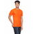Funky Guys Orange Round Neck Slim Fit Tshirt