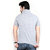 Funky Guys Grey Plain Cotton Blend Polo Collar T-Shirt For Men
