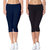 Lili Active Running Fit Workout Bio Wash 220 GSM Calf Length Capri Pack of 2