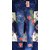 Women solid Printed Poly Cotton leggings(Blue, XL)