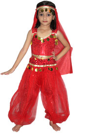 Kaku Fancy Dresses Arabian Girl Traditional Wear Global Costume For Kids School Annual function/Theme Party