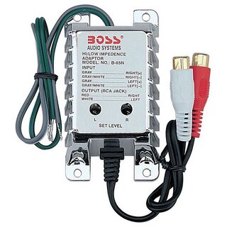 Boss Audio B65N HIGH LEVEL TO RCA CONVERTER Featuring Input Sensitivity Adjustment