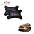 Auto Addict Car Neck Rest Pillow Cushion Grey Black Set of 2 Pcs For Maruti Suzuki Baleno