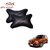 Auto Addict Car Neck Rest Pillow Cushion Grey Black Set of 2 Pcs For Maruti Suzuki Alto K10