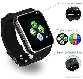 Style Maniac Z-9 Bluetooth Smart Watch Compatible With Android Square Unisex Smart watch With Sim and With Bluetooth