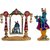 Lord Krishna / Laddu Gopal on Swing Electroplated | Religious Idols  Idols Decorative Showpiece - 11 cm  (Gold Plated)