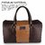 AirCase C51 Unisex Vegan 20 Litre Leather Duffle Shoulder Travel Bag (Brown)