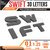 Carmetics Swift 3d letters 3d stickers logo emblem styling accessories for Maruti Suzuki Swift1set  Carbon Fiber Finis