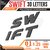 Carmetics Swift 3d letters 3d stickers logo emblem styling accessories for Maruti Suzuki Swift1set  Carbon Fiber Finis