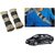 Auto Addict Car Seat Belt Cushion Pillow (Beige Black) -2 Pieces For Hyundai Fluidic Verna 4s