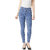 Miss Chase Women's Blue Skinny Fit High Rise Clean Look Regular Length Ice Wash Stretchable High Waist Denim Jeans