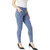Miss Chase Women's Blue Skinny Fit High Rise Clean Look Regular Length Ice Wash Stretchable High Waist Denim Jeans