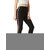 Miss Chase Women's Black High Waist Solid Fitted Twill Tape Detailing Regular Length Jeggings