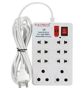 Kaltron Mini 8 Plug 1 Extension Cord (Cord Length 2.5 Mtr.)
