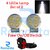 Ramanta 4 LED Small Round Fog Light Lamp White LED Light with Switch for Motorcycle and Cars (12V, White, 2 PCS)