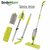 Smile Mom 4 in 1 Multi Spray Mop with Broom + Dustpan, Window Cleaner + Squeegee/Wiper with 360 Degree Easy Floor Cleaning for Home and Office, Best for Wet  Dry Use