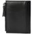 DIDE Genuine Leather Premium High Quality Wallet Men Bi-folding, Multi Card Holder with Zipper Side Coin Pouch Black