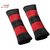 Auto Addict Car Seat Belt Cushion Pillow (Red Black) -2 Pieces For Toyota Corolla Altis